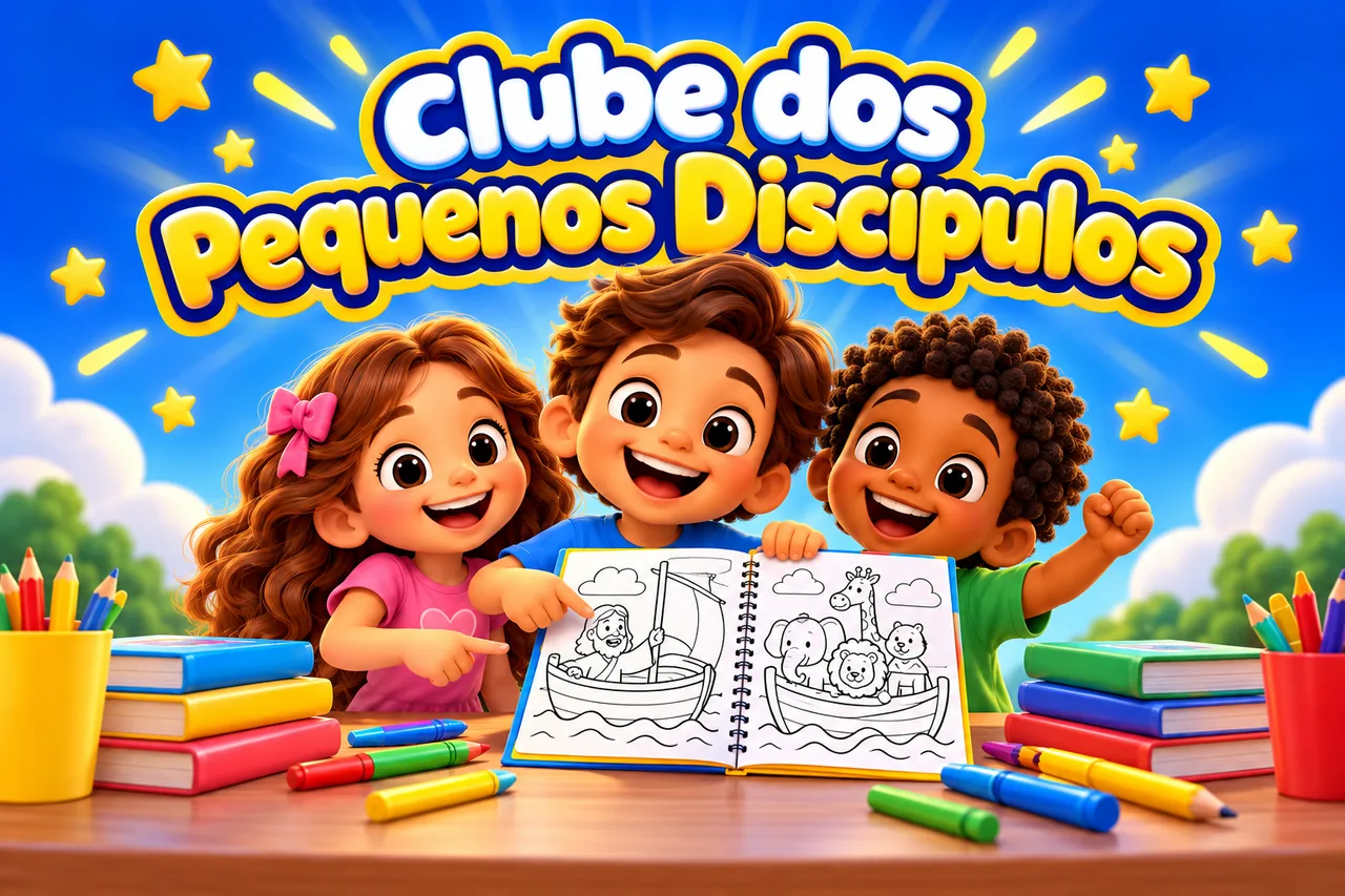 Clube dos Pequenos Discípulos — atividades cristãs para crianças de 4 a 8 anos