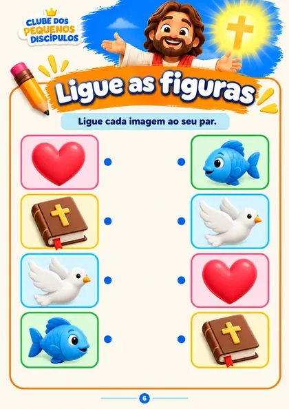 Atividade de ligar as figuras aos seus pares